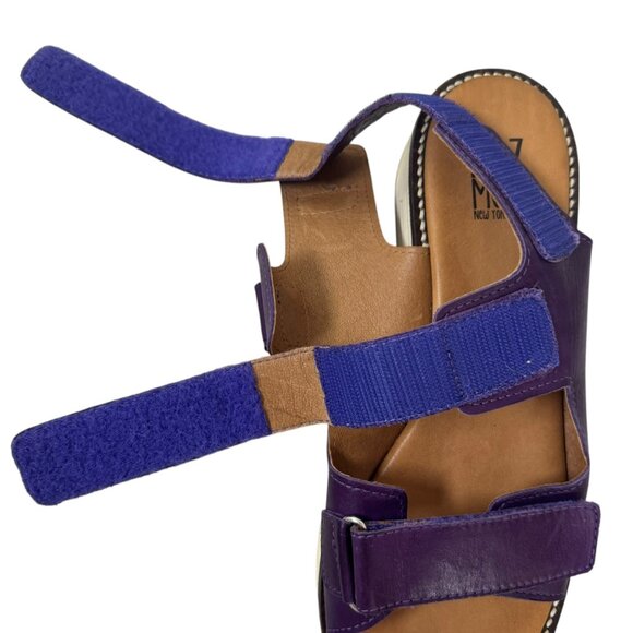 Miz Mooz “Violetta” Purple Leather Platform Sandals | Size 40 (US 9) - Picture 6 of 11